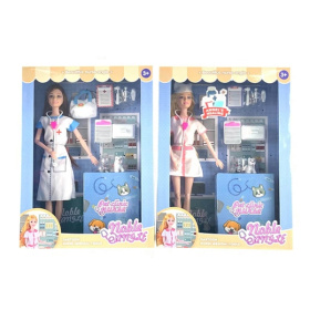 Набор "Доктор" кукла с аксессуарами, ручки и ножки шарнирные, 2 вида в ассортименте