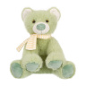 Мишка зеленый в шарфике, 19 см