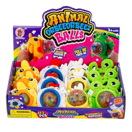 Мячики-антистресс в текстильном чехле (12 шт. в наборе)