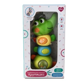 Игрушка развивающая "Крокодильчик", световые и звуковые эффекты, детали врящаются