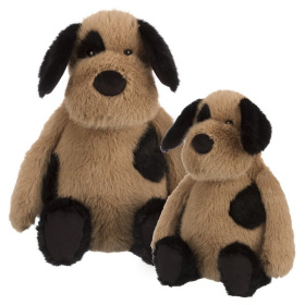 Собака черно-коричневая, 22 см