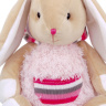Мягкая Игрушка RELANA, Зайка в меховом розовом худи с карманом, 19 см Мягкая Игрушка RELANA, Зайка в меховом розовом худи с карманом, 19 см