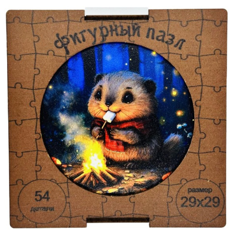 Пазл фигурный "Бобёр 1"