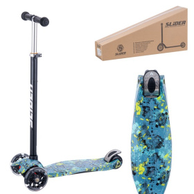 Самокат четырехколесный Slider, колеса светящиеся (диаметр 118/76 мм)