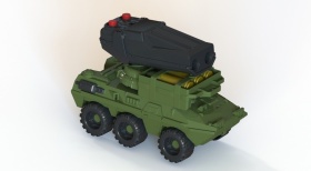 БТР «НП-02» с ракетной установкой и боеприпасами БТР «НП-02» с ракетной установкой и боеприпасами