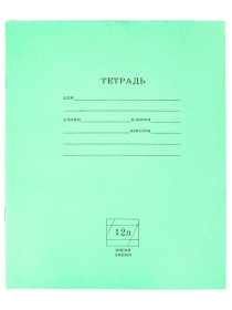 Тетрадь школьная СТАНДАРТ 12 л. КОСАЯ ЛИНИЯ,с линовкой на обл