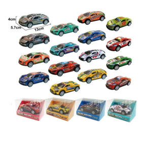 Машинка металлическая, цвета микс