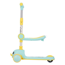 Самокат трехколесный Slider, колеса светящиеся, руль складной