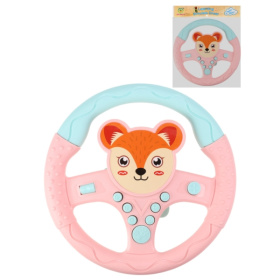 Муз.развивающая игрушка РУЛЬ "Лисенок" 20 см (звук,бат.3хАА не в компл.,в пак.)