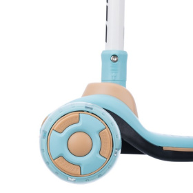 Самокат трехколесный Slider, колеса светящиеся, руль складной