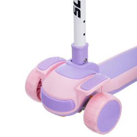 Самокат трехколесный Slider, колеса светящиеся, руль складной