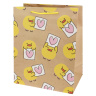 Пакет подарочный из крафт-бумаги (12 шт в наборе) 26,4x32,7x13,6 см (craft L) Цыплята