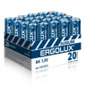 Батарейка пальчиковая (20 шт на подложке) 1.5В "Ergolux Alkaline LR6 BP-20", в/к 5,8*7,5*5,2 см