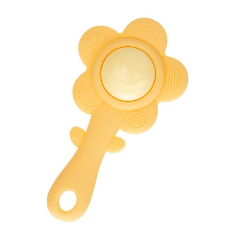 Погремушка "Цветочек" Elefantino, мягкий звук, разные текстуры, удобный размер