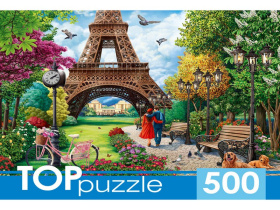TOPpuzzle. Пазлы 500 элементов "Прогулка по парижу"