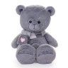 KULT Мягкая игрушка медведь Френки, с шарфом, серый, 25 см (МФренки/25/79-3)