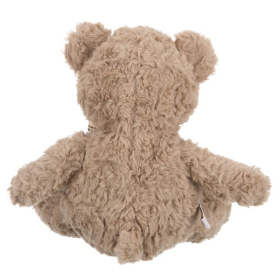 Мишка с коричневой ленточкой в клетку, 25 см