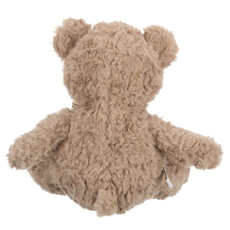 Мишка с коричневой ленточкой в клетку, 25 см