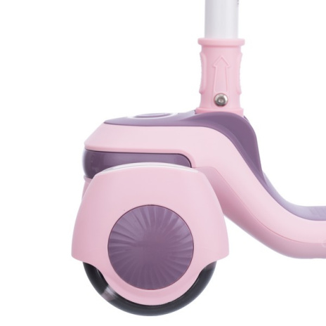 Самокат трехколесный Slider, колеса светящиеся, руль складной