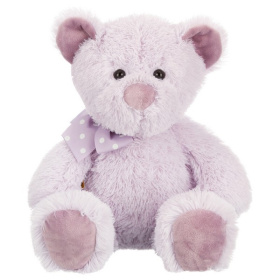 Мишка лавандовый с бантиком, 24 см