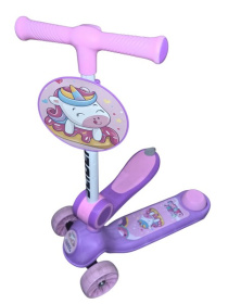 Самокат трехколесный Slider, колёса светящиеся Самокат трехколесный Slider, колёса светящиеся