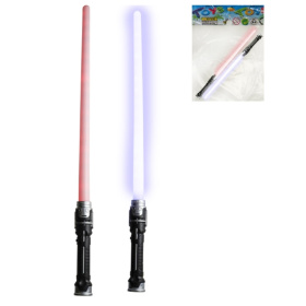 Световой меч двухсторонний, 132х3,5х3,5см, 6*ААА бат. (не в комплекте)
