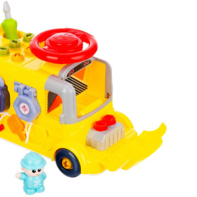 Набор развивающий Elefantino "Юный механик", в комплекте: гаечный ключ, отвертка, съемный двигатель