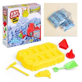 Игрушка ART SAND Набор кинетический песок Стройка, 500 г.