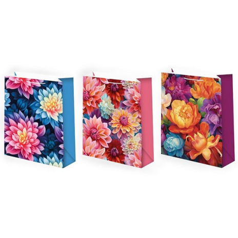 Пакет подарочный 12-15 лам.матовый микс (12 шт в наборе) Женская Микрос, в спайке