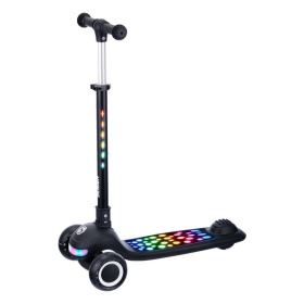 Самокат трехколесный Slider, светящиеся полиуретановые колёса и платформа, руль складной Самокат трехколесный Slider, светящиеся полиуретановые колёса и платформа, руль складной