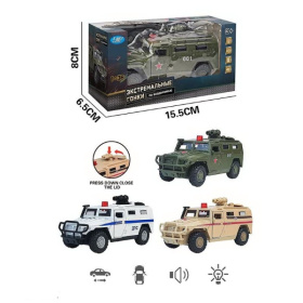 Машинка "Военная спецтехника" инерционная, в ассортименте