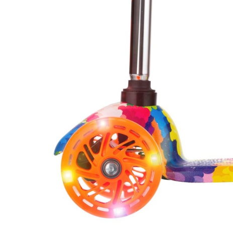Самокат трехколесный, колеса PU со светом