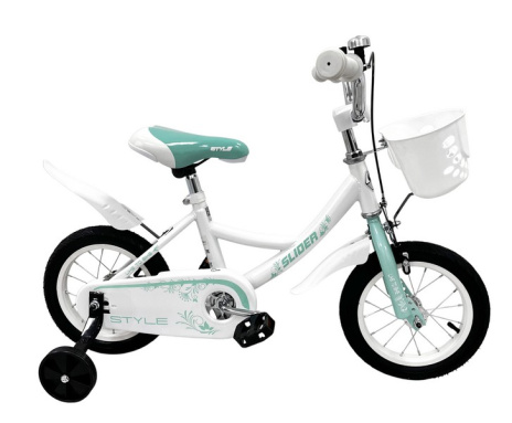 Велосипед 2-х колесный "Slider Style 12" с дополнительными колёсами