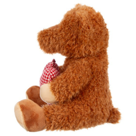 Мишка коричневый с сердцем, 24 см Мишка коричневый с сердцем, 24 см