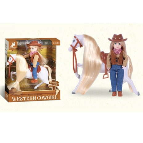 Набор "Конюшня" лошадка и куколка