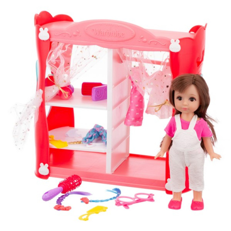 Набор "Модница" Girl`s Club" в комплекте:кукла 30 см,шкафчик с одеждой,аксессуары,блестящая упаковка