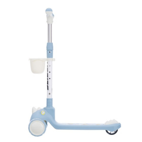 Самокат трехколесный Slider, колеса светящиеся, руль складной