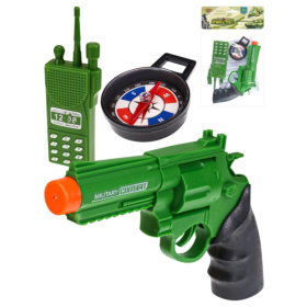 Игровой набор "В разведку" (16 см)(револьвер,рация,компас, бат.3*AG13 в комп)