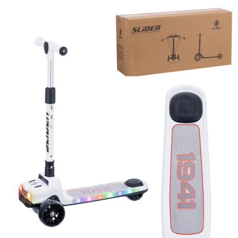 Самокат трехколесный Slider, колеса светящиеся, руль складной