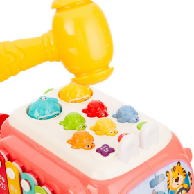 Центр игровой Elefantino "Весёлый автобус", световые и звуковые эффекты, рыбалка, молоточек, спиннер