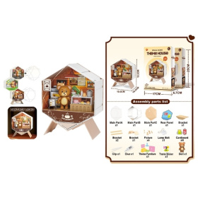 Набор «Кондитерская» медвежонок, посуда, продукты, мебель, свет, размер: 17*6,7*25 см Набор «Кондитерская» медвежонок, посуда, продукты, мебель, свет, размер: 17*6,7*25 см