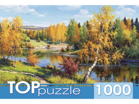 TOPpuzzle. ПАЗЛЫ 1000 элементов. И. Прищепа. Золотая осень