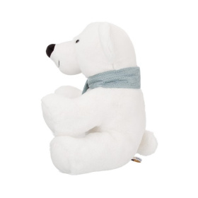 Полярный мишка в шарфике, 23 см