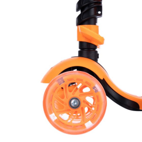 Самокат трехколесный Slider с ручкой управления, колеса светящиеся