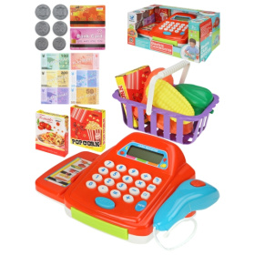 Игровой набор. Касса-калькулятор с акс.(26,5х15,5х12,5см) оранжевый