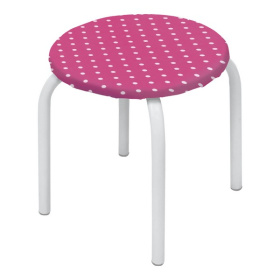 Табурет детский (горошек на розовом)