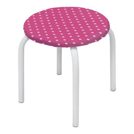 Табурет детский (горошек на розовом)