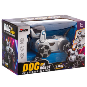 Робот-собака на пульте радиоуправления, есть сенсорное управление