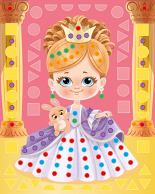 Аппликация для малышей "Принцесса"