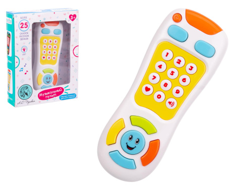 Пульт музыкальный "Elefantino", световые эффекты, более 25 песенок, сказок, звуков